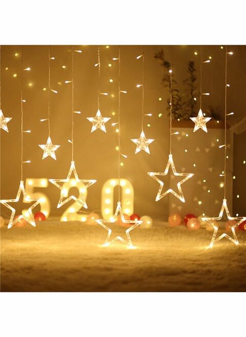 Y&D Set Of 9 LED Fairy String Star Decorative Lights Yellow 3 meterHome DecorElegantly contoured structure Crafted with high-grade material